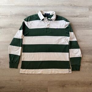 POLO Ralph Lauren Men’s Vintage 90’s Custom Fit Rugby Shirt Large Streetwear